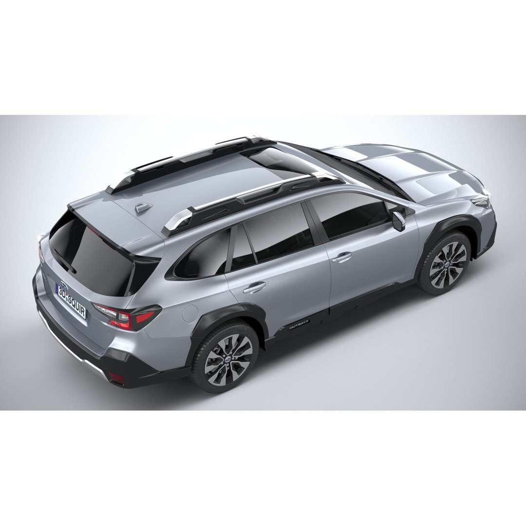 Subaru Outback Active 2024 3D Model – High Poly, Game Ready, FBX, OBJ - View 12