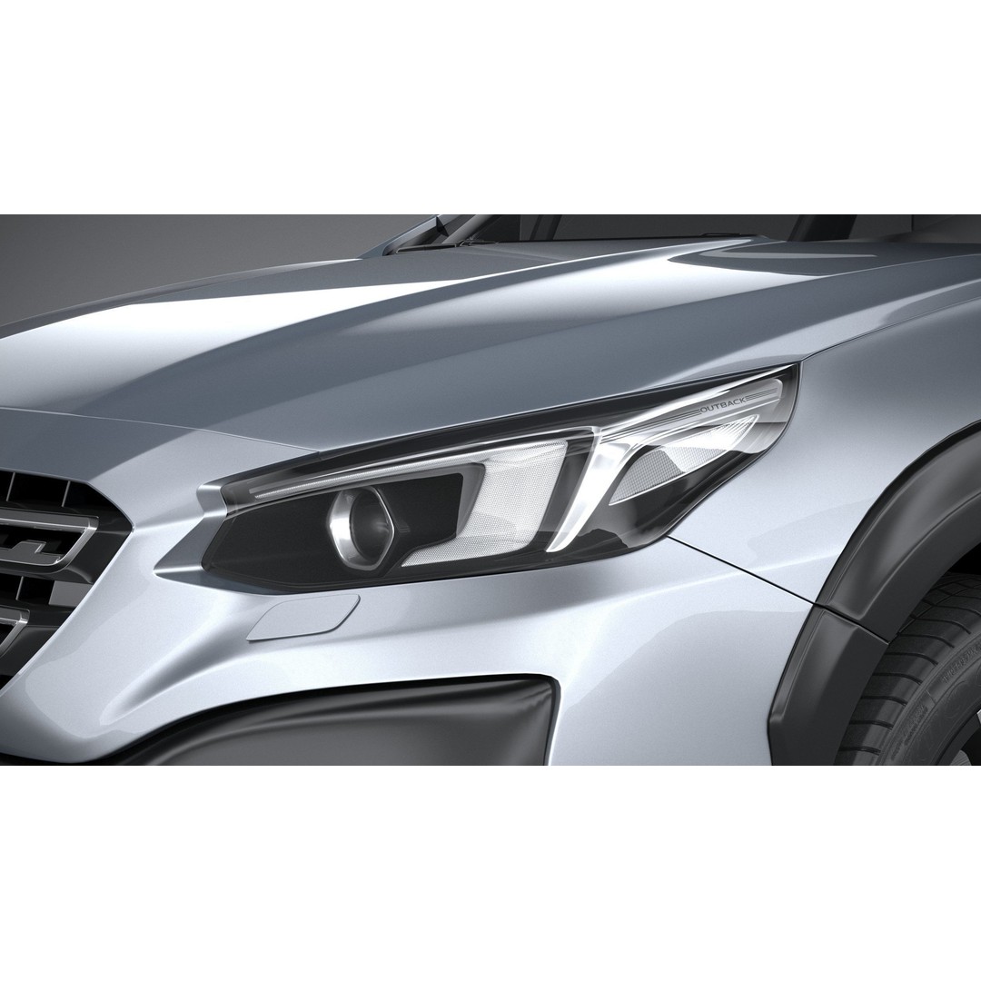 Subaru Outback Active 2024 3D Model – High Poly, Game Ready, FBX, OBJ - View 16
