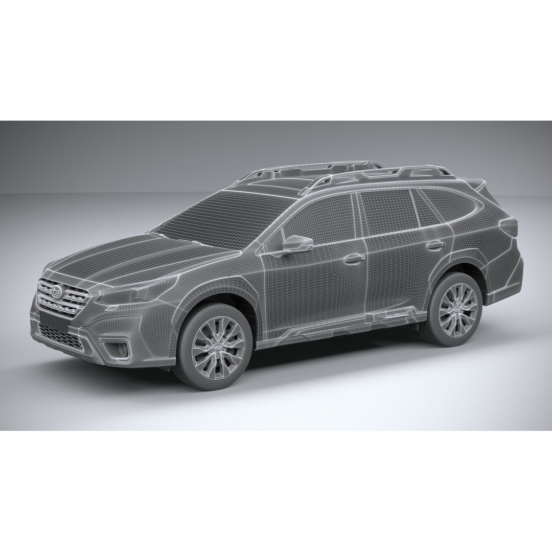 Subaru Outback Active 2024 3D Model – High Poly, Game Ready, FBX, OBJ - View 28