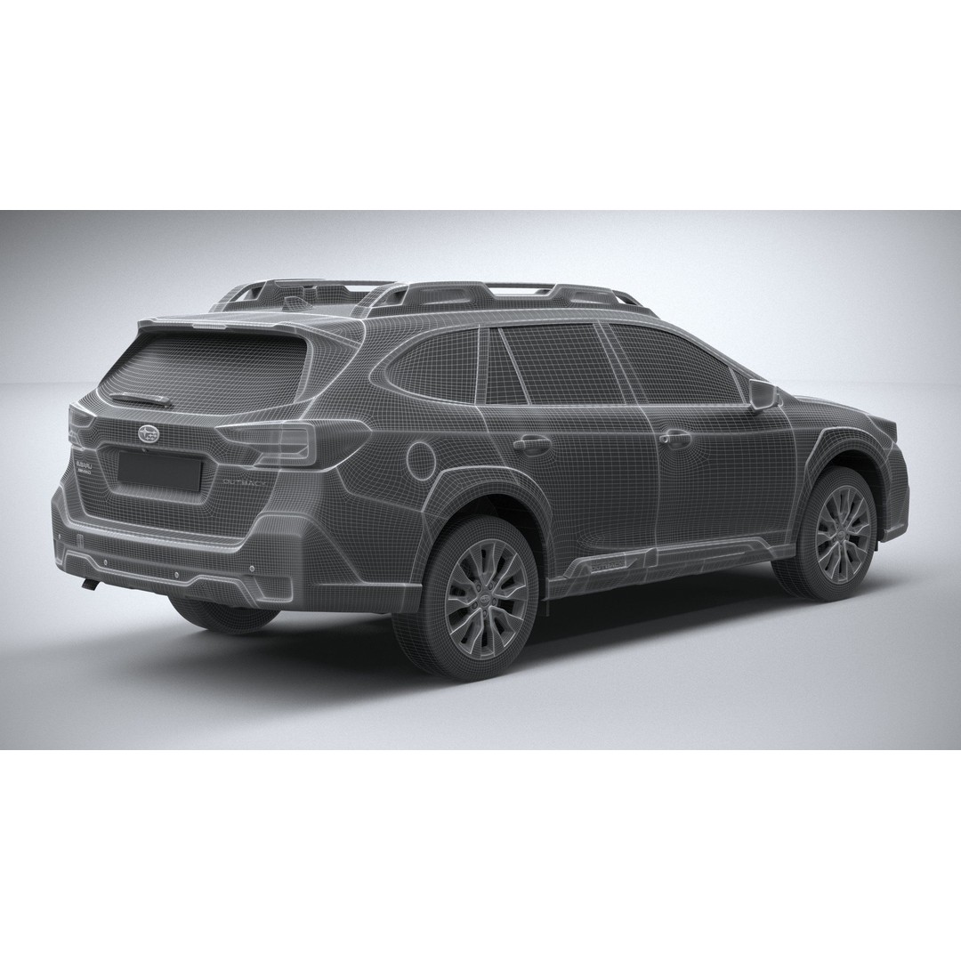 Subaru Outback Active 2024 3D Model – High Poly, Game Ready, FBX, OBJ - View 29