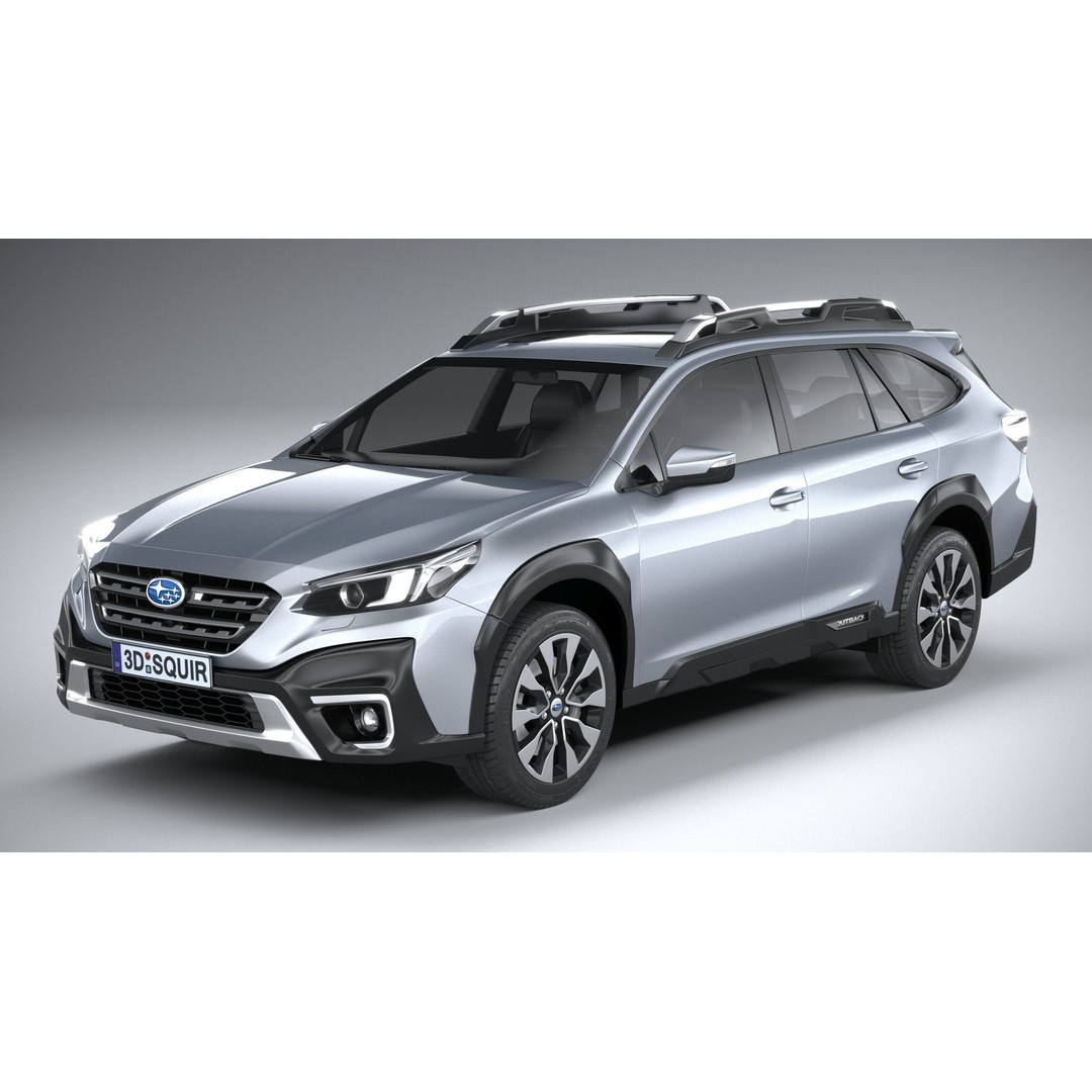 Subaru Outback Active 2024 3D Model – High Poly, Game Ready, FBX, OBJ - View 3