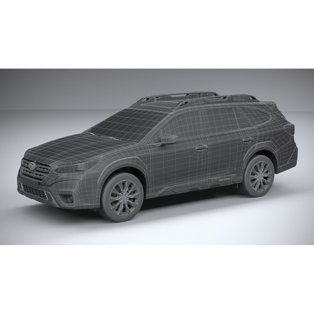 Subaru Outback Active 2024 3D Model – High Poly, Game Ready, FBX, OBJ - View 30