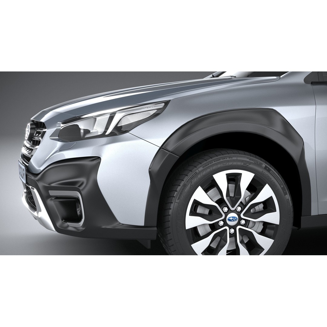 Subaru Outback Active 2024 3D Model – High Poly, Game Ready, FBX, OBJ - View 5