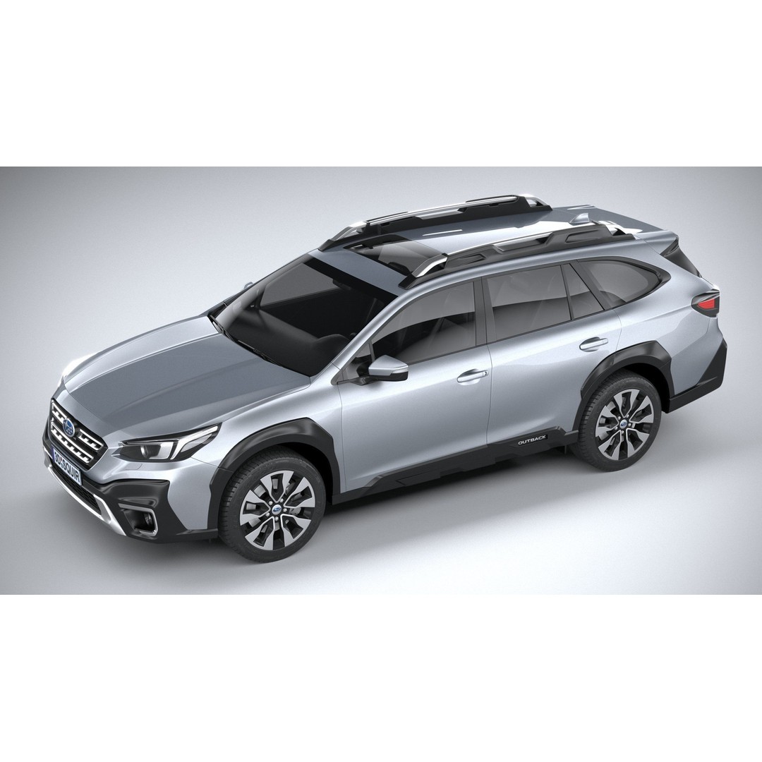 Subaru Outback Active 2024 3D Model – High Poly, Game Ready, FBX, OBJ - View 9