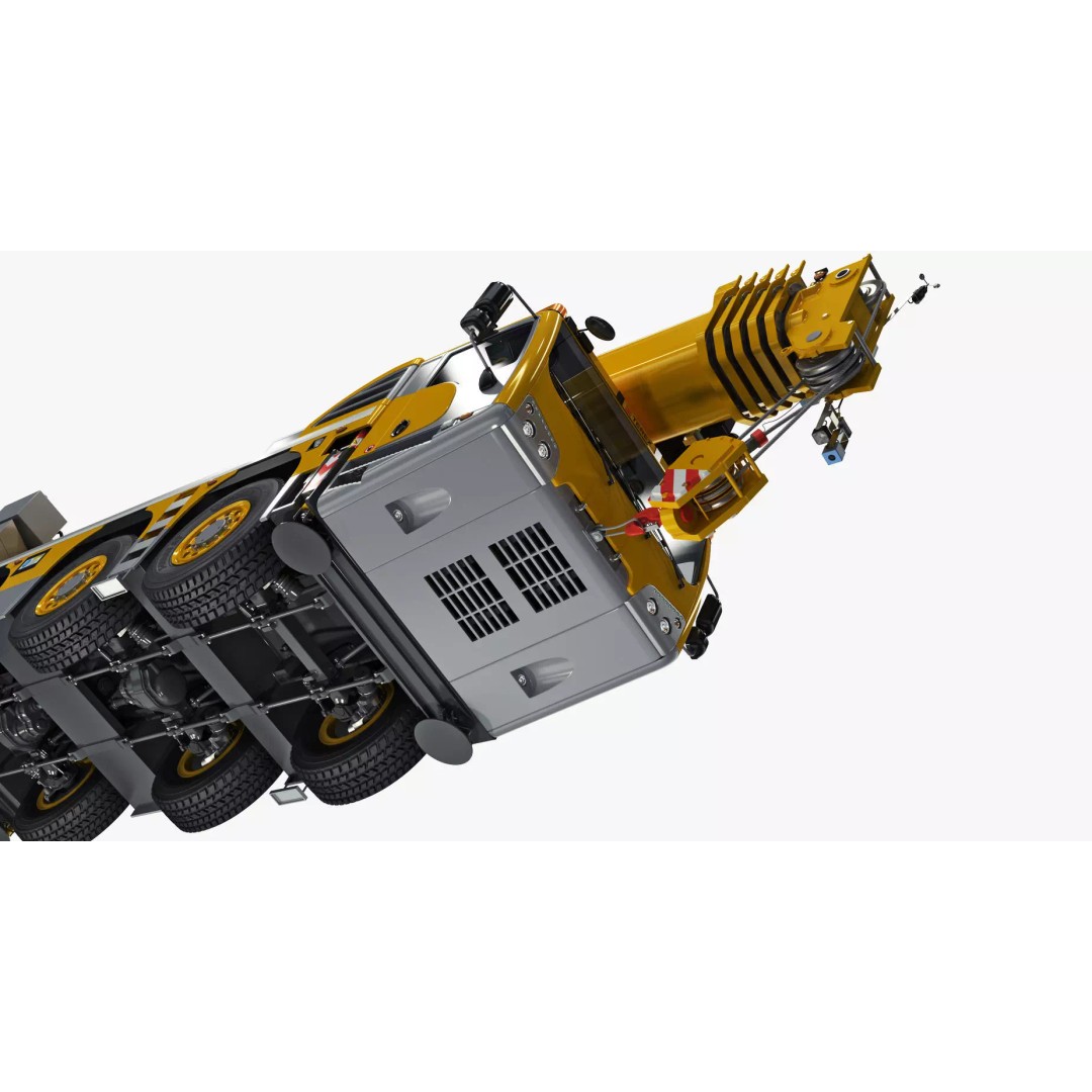 Terex Challenger 3160 Mobile Crane 3D Model – Detailed All Terrain Asset, FBX, OBJ - View 18