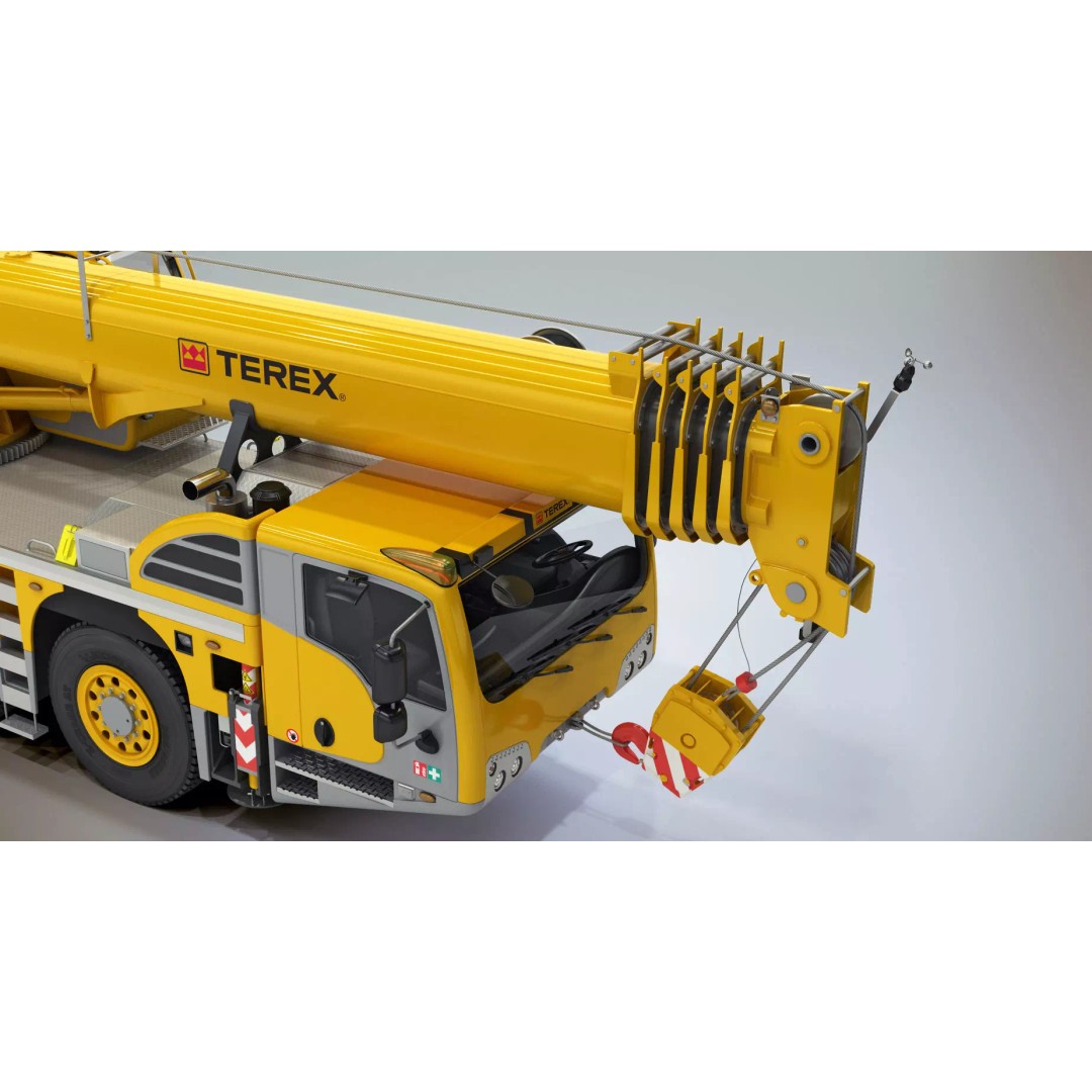 Terex Challenger 3160 Mobile Crane 3D Model – Detailed All Terrain Asset, FBX, OBJ - View 23