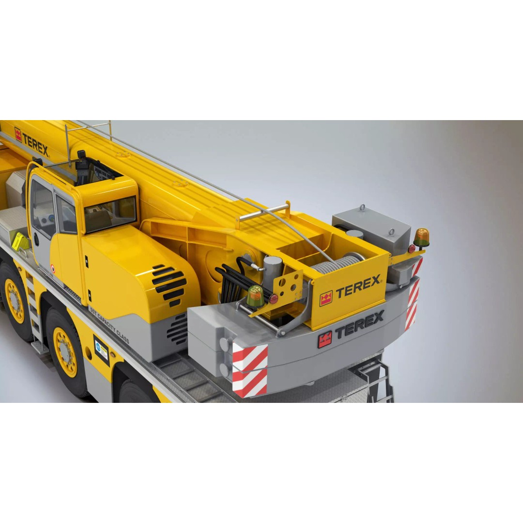 Terex Challenger 3160 Mobile Crane 3D Model – Detailed All Terrain Asset, FBX, OBJ - View 25