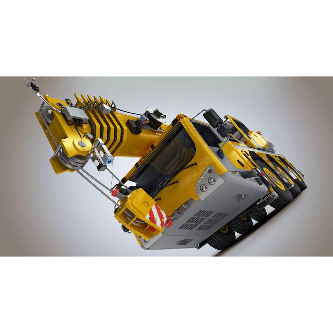 Terex Challenger 3160 Mobile Crane 3D Model – Detailed All Terrain Asset, FBX, OBJ - View 28