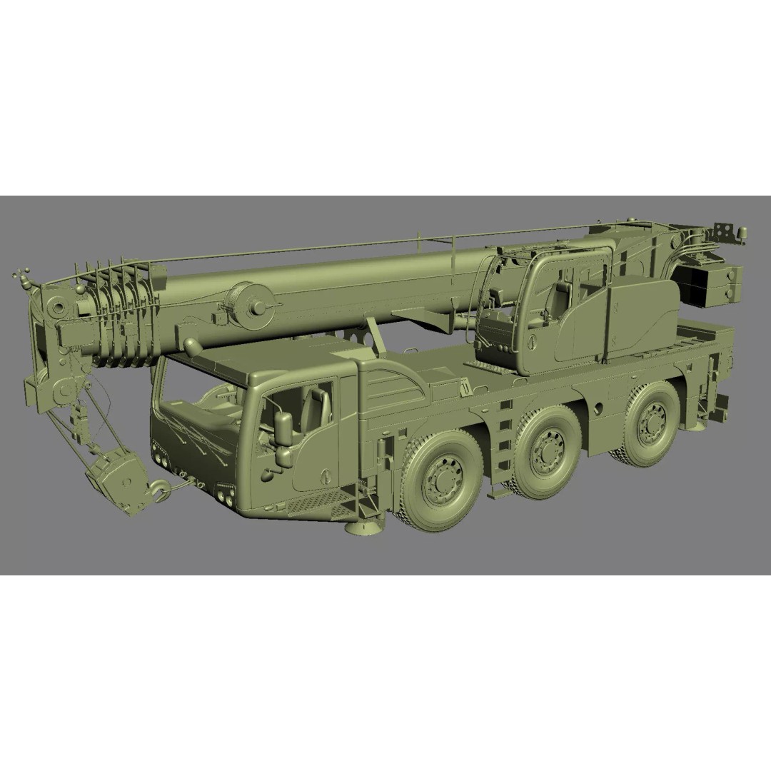 Terex Challenger 3160 Mobile Crane 3D Model – Detailed All Terrain Asset, FBX, OBJ - View 29