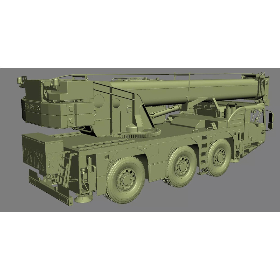 Terex Challenger 3160 Mobile Crane 3D Model – Detailed All Terrain Asset, FBX, OBJ - View 31