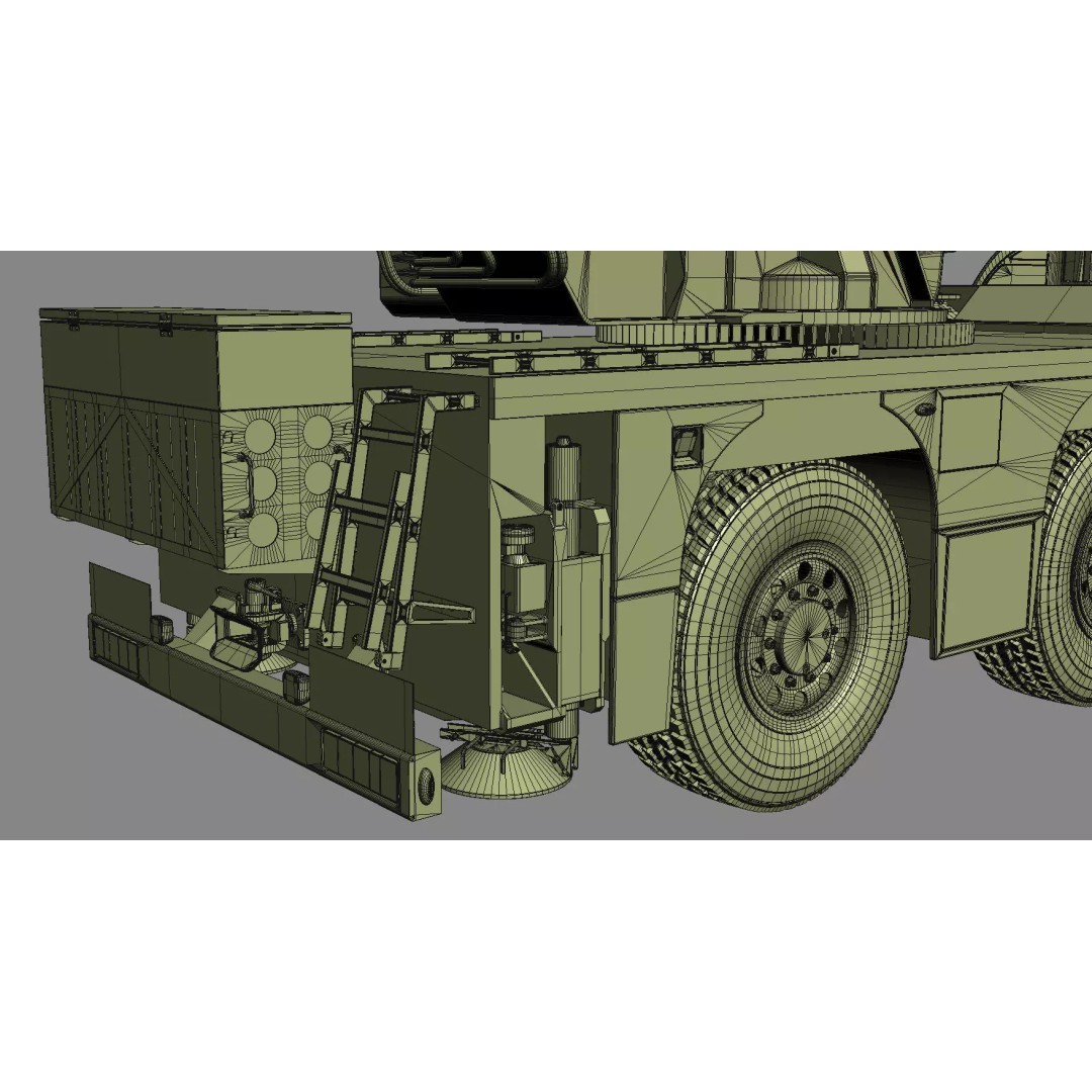 Terex Challenger 3160 Mobile Crane 3D Model – Detailed All Terrain Asset, FBX, OBJ - View 40