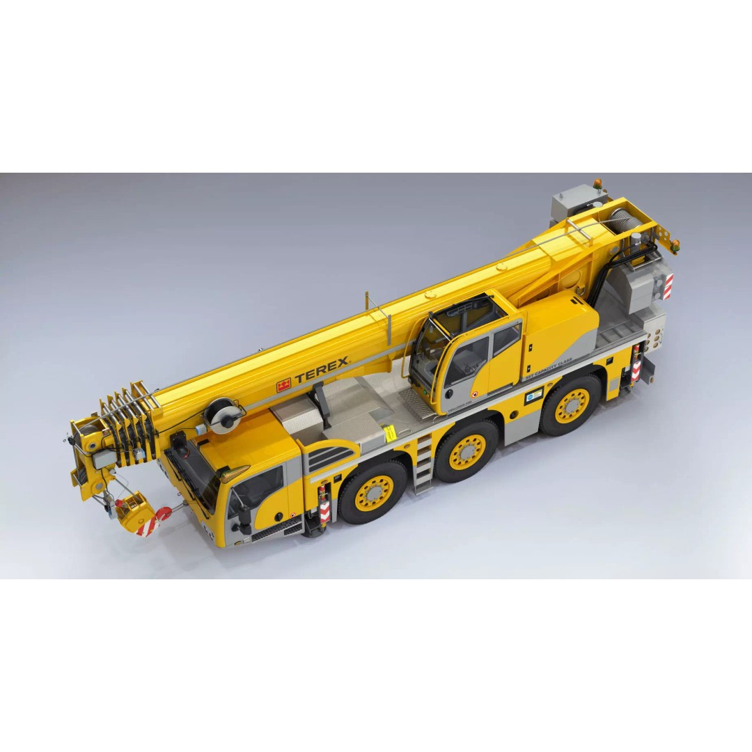 Terex Challenger 3160 Mobile Crane 3D Model – Detailed All Terrain Asset, FBX, OBJ - View 8