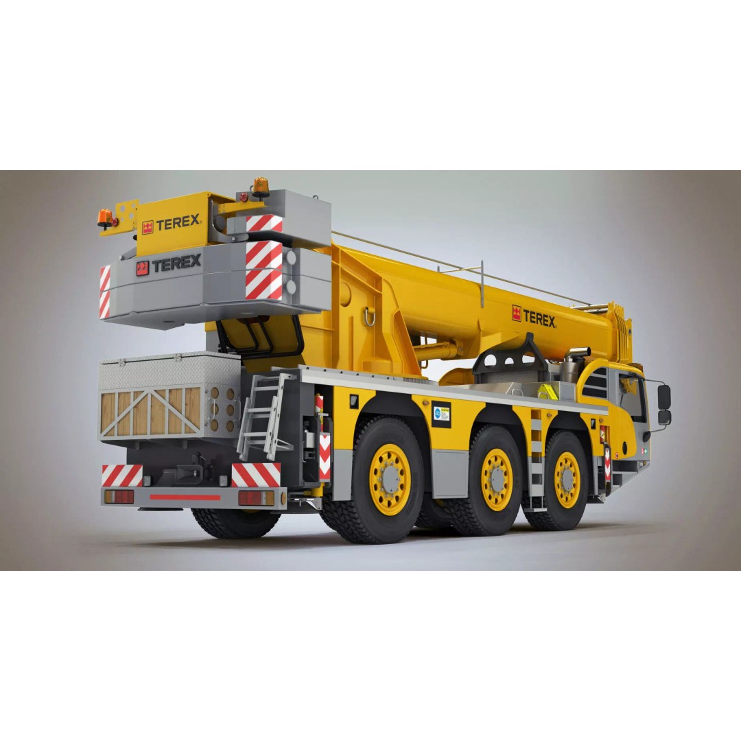 Terex Challenger 3160 Mobile Crane 3D Model – Detailed All Terrain Asset, FBX, OBJ - View 9
