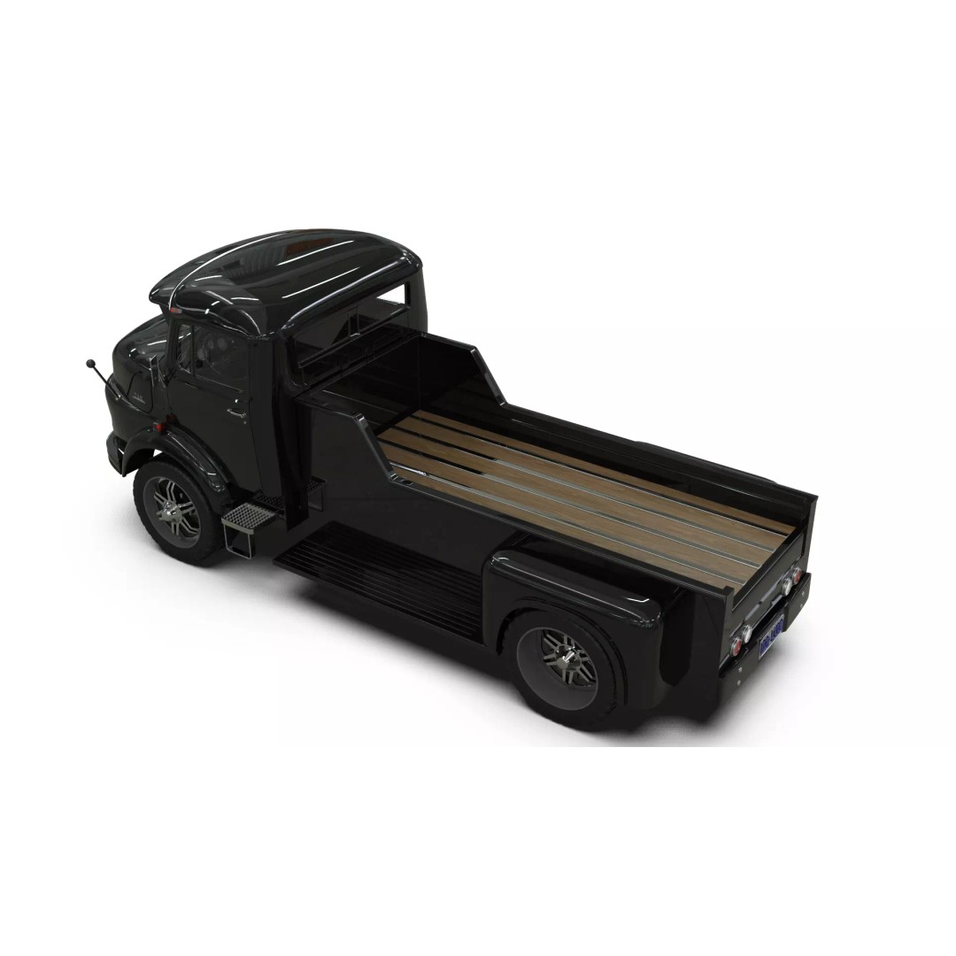 Mercedes-Benz LAK 710 4x4 Custom Pickup 3D Model – Vintage Modular Truck Asset - View 21