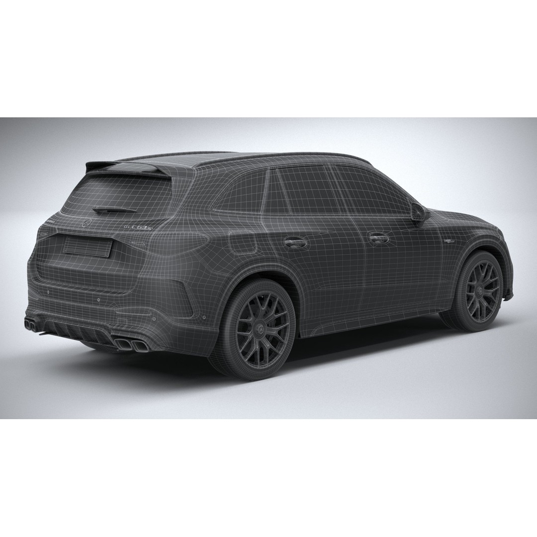 Mercedes-Benz GLC63 S AMG E Performance 2024 3D Model – High Poly Game Asset, FBX, OBJ