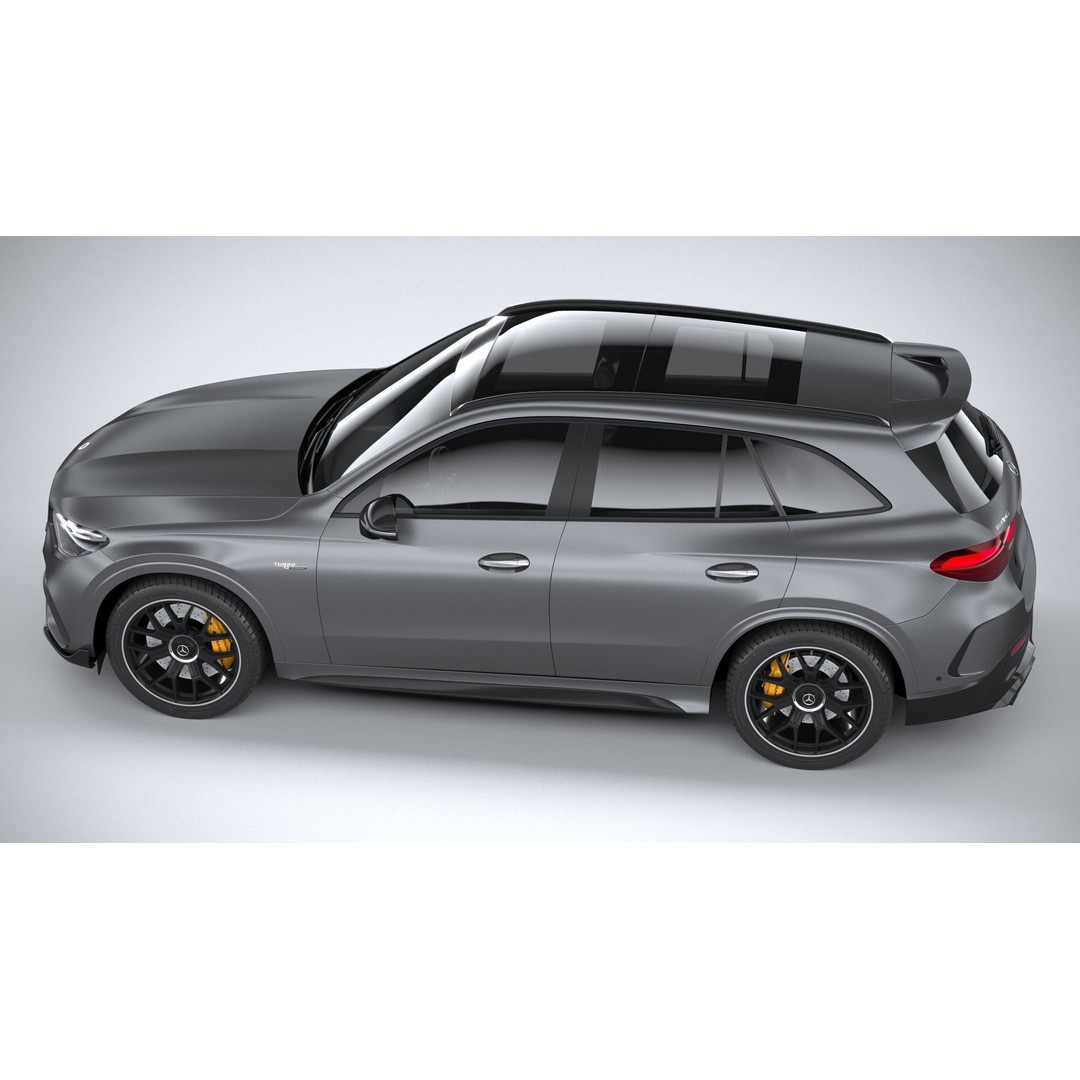 Mercedes-Benz GLC63 S AMG E Performance 2024 3D Model – High Poly Game Asset, FBX, OBJ - View 11
