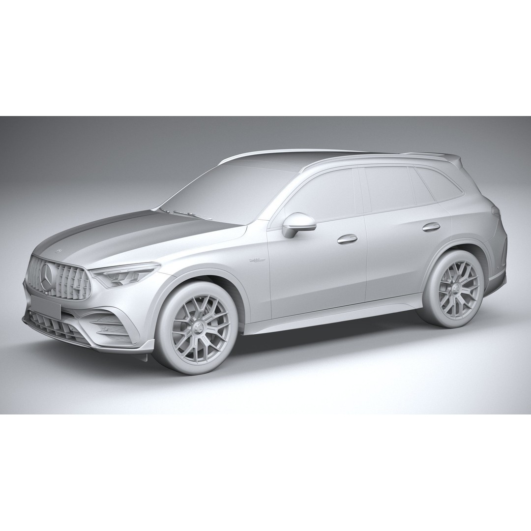 Mercedes-Benz GLC63 S AMG E Performance 2024 3D Model – High Poly Game Asset, FBX, OBJ - View 21