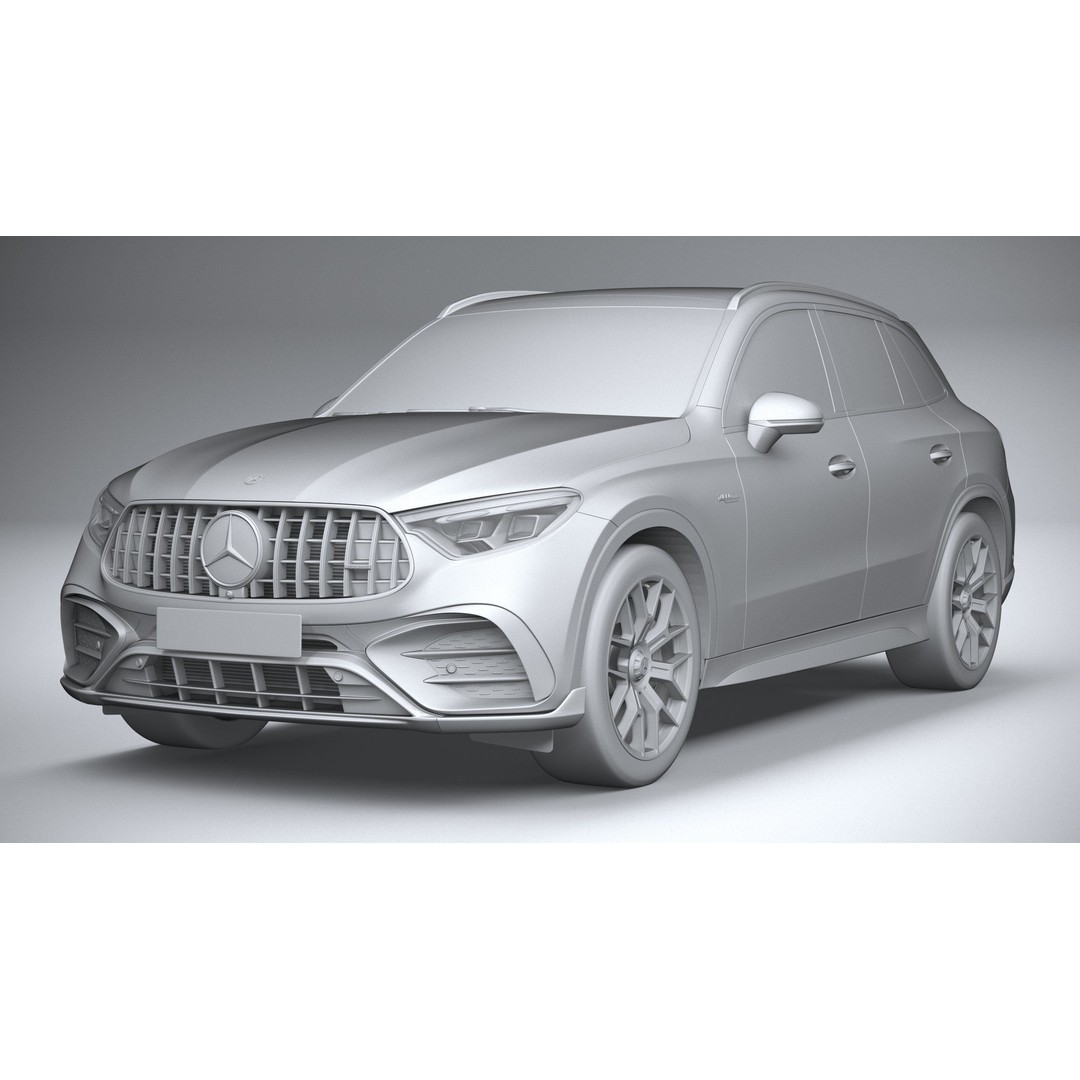 Mercedes-Benz GLC63 S AMG E Performance 2024 3D Model – High Poly Game Asset, FBX, OBJ - View 22