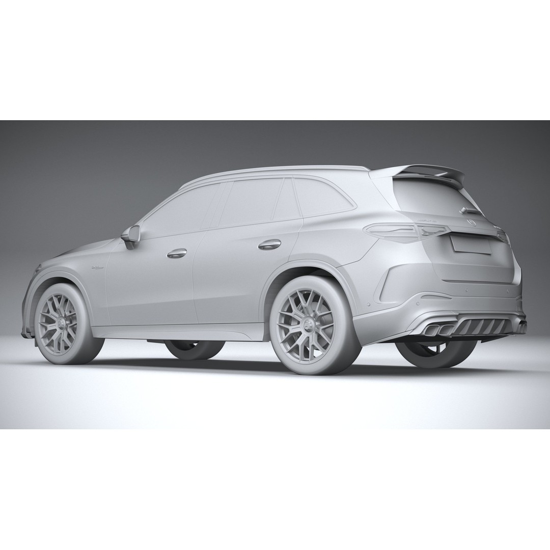 Mercedes-Benz GLC63 S AMG E Performance 2024 3D Model – High Poly Game Asset, FBX, OBJ - View 23