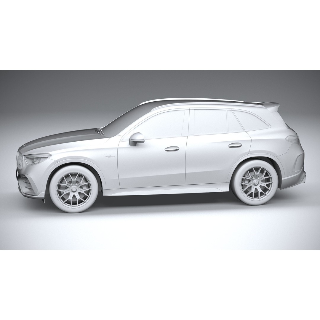 Mercedes-Benz GLC63 S AMG E Performance 2024 3D Model – High Poly Game Asset, FBX, OBJ - View 24