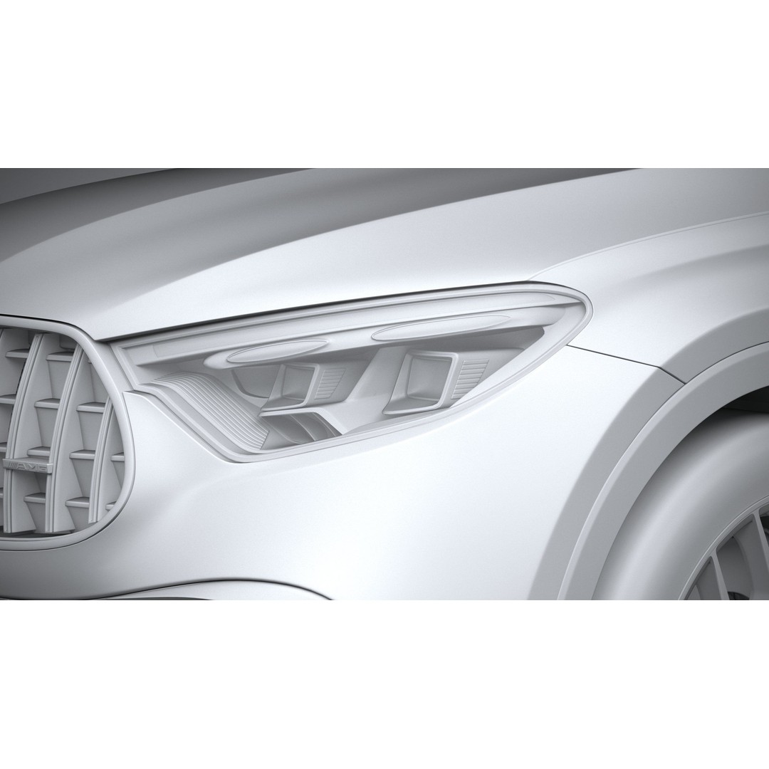 Mercedes-Benz GLC63 S AMG E Performance 2024 3D Model – High Poly Game Asset, FBX, OBJ - View 25