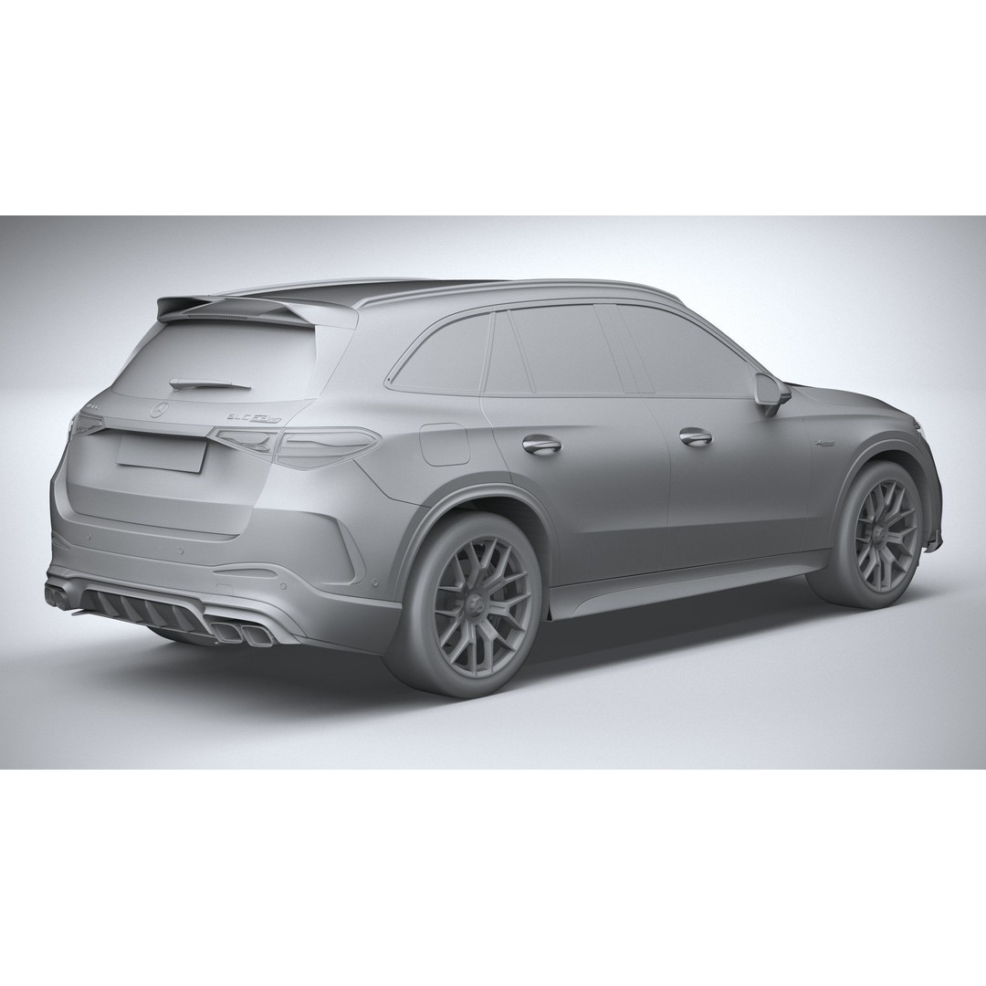 Mercedes-Benz GLC63 S AMG E Performance 2024 3D Model – High Poly Game Asset, FBX, OBJ - View 27