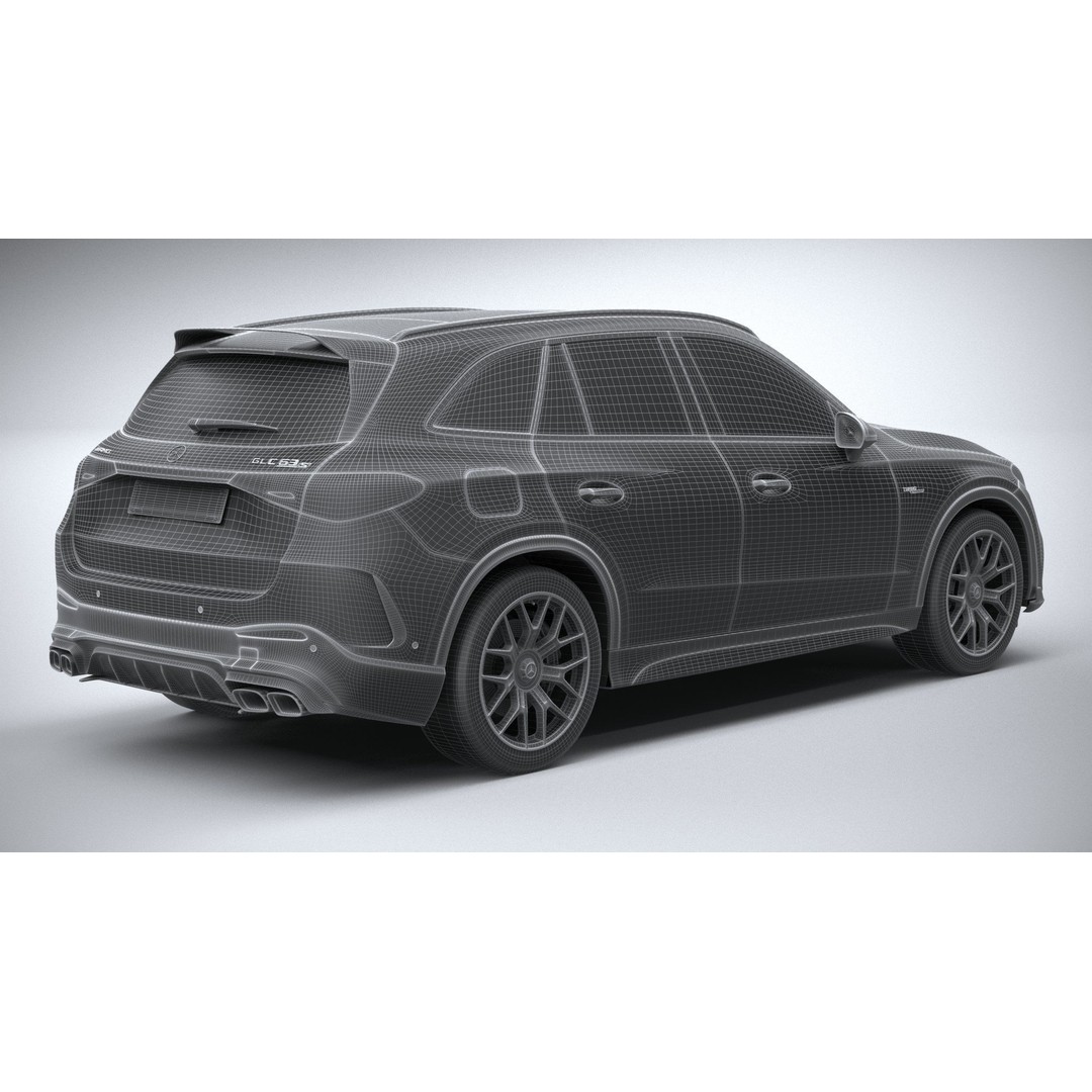 Mercedes-Benz GLC63 S AMG E Performance 2024 3D Model – High Poly Game Asset, FBX, OBJ - View 29
