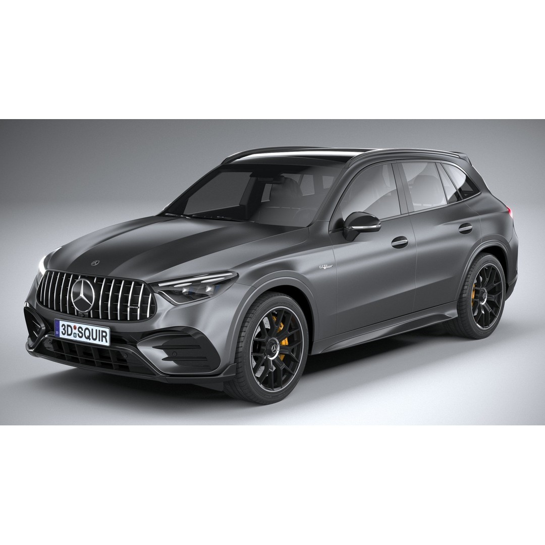 Mercedes-Benz GLC63 S AMG E Performance 2024 3D Model – High Poly Game Asset, FBX, OBJ - View 3