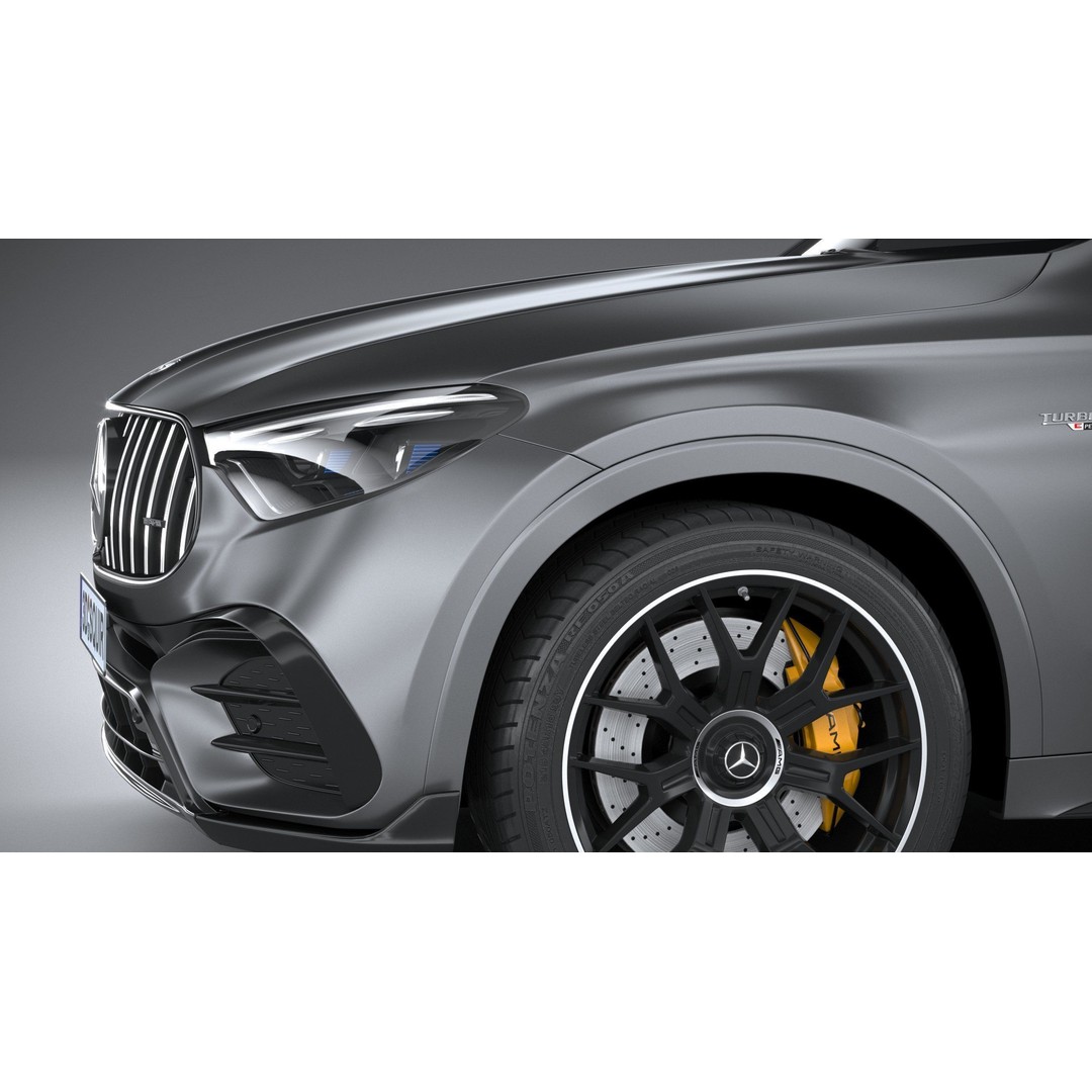 Mercedes-Benz GLC63 S AMG E Performance 2024 3D Model – High Poly Game Asset, FBX, OBJ - View 5