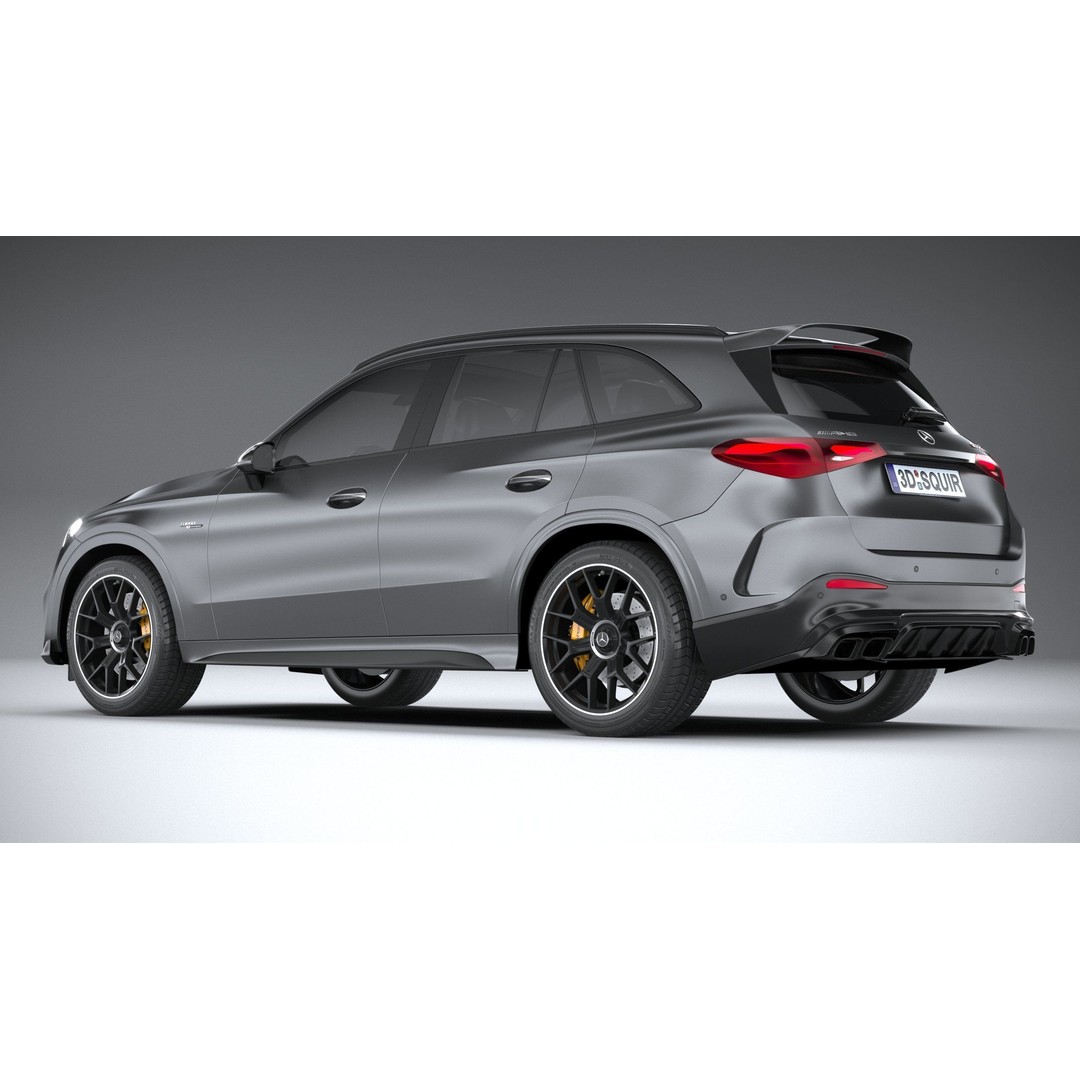 Mercedes-Benz GLC63 S AMG E Performance 2024 3D Model – High Poly Game Asset, FBX, OBJ - View 7