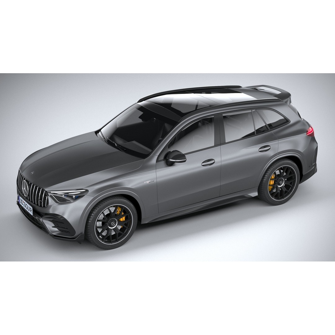 Mercedes-Benz GLC63 S AMG E Performance 2024 3D Model – High Poly Game Asset, FBX, OBJ - View 9