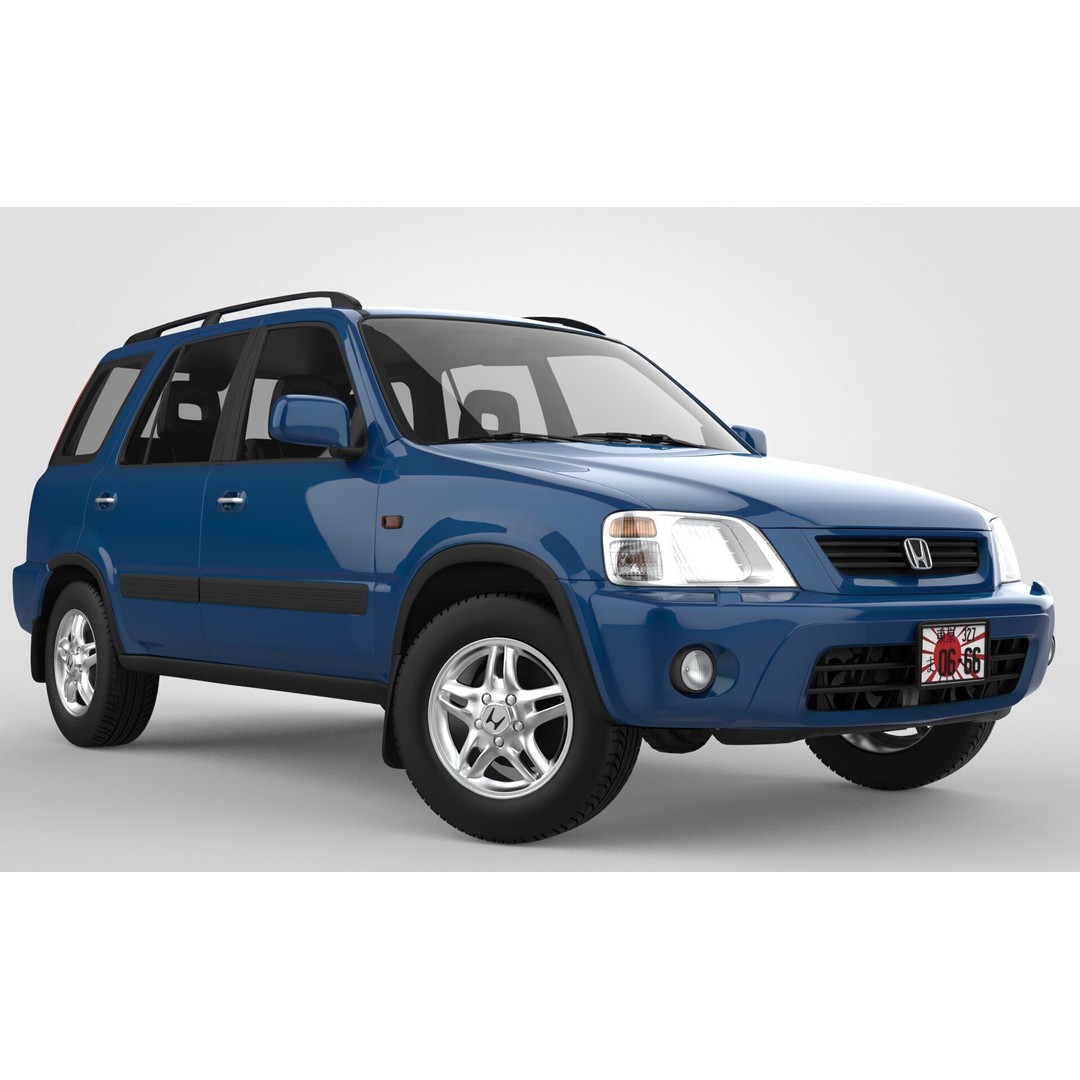 Honda CR-V JDM 2001 3D Model – High Poly SUV Asset, FBX, OBJ - View 11