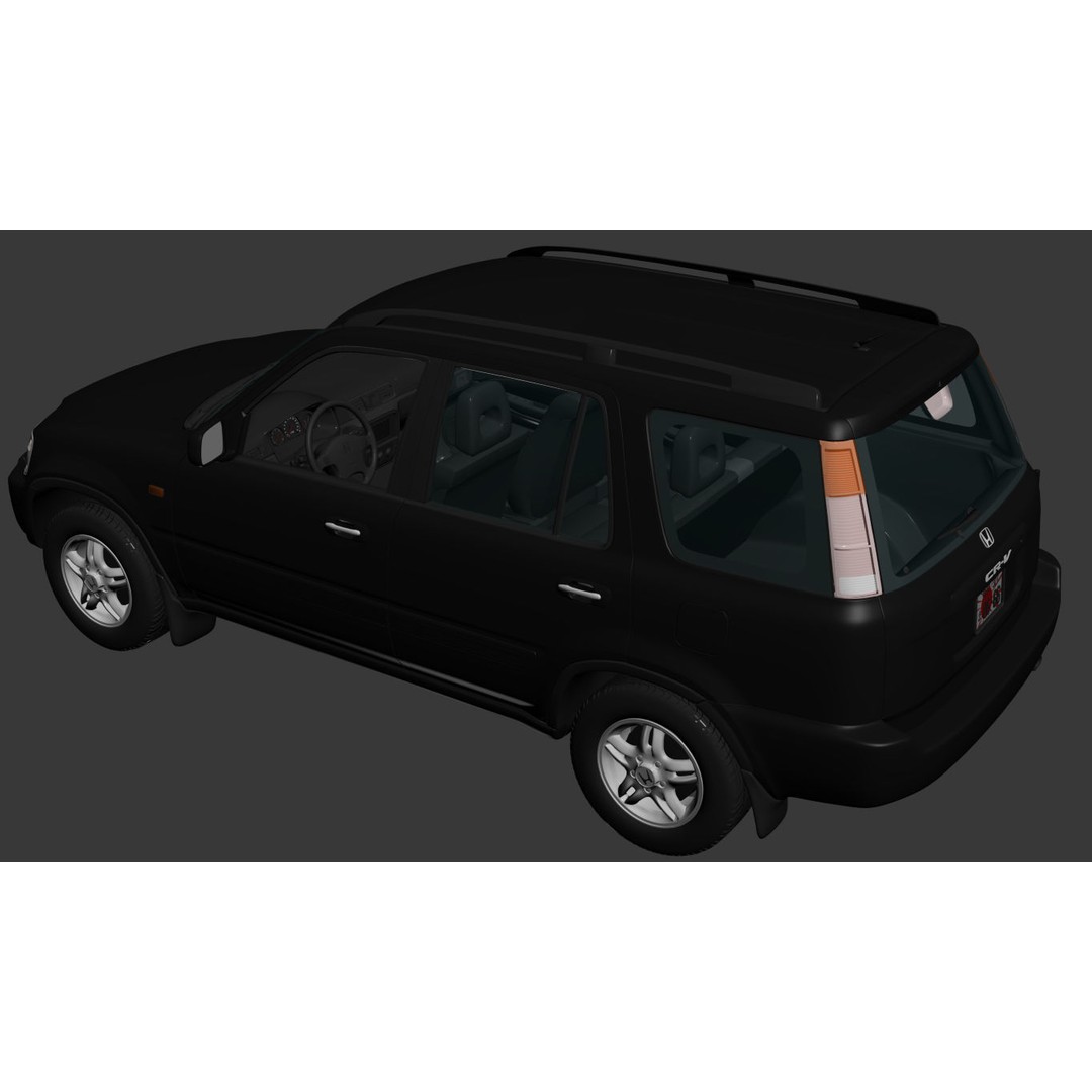 Honda CR-V JDM 2001 3D Model – High Poly SUV Asset, FBX, OBJ - View 14