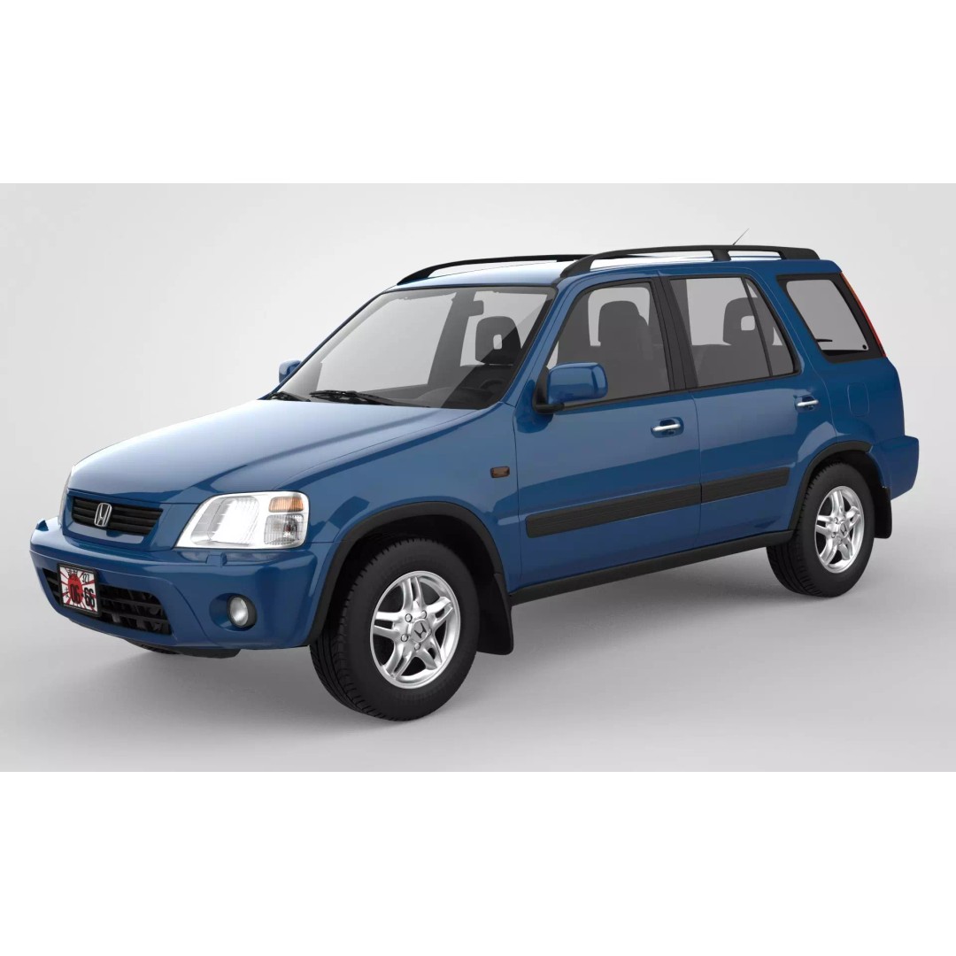 Honda CR-V JDM 2001 3D Model – High Poly SUV Asset, FBX, OBJ - View 2