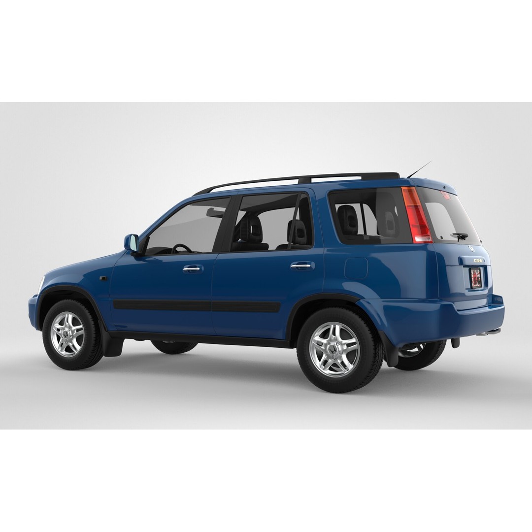 Honda CR-V JDM 2001 3D Model – High Poly SUV Asset, FBX, OBJ - View 4