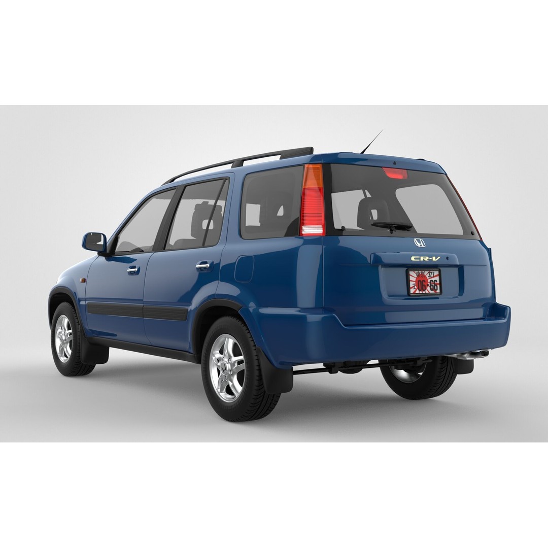 Honda CR-V JDM 2001 3D Model – High Poly SUV Asset, FBX, OBJ - View 5