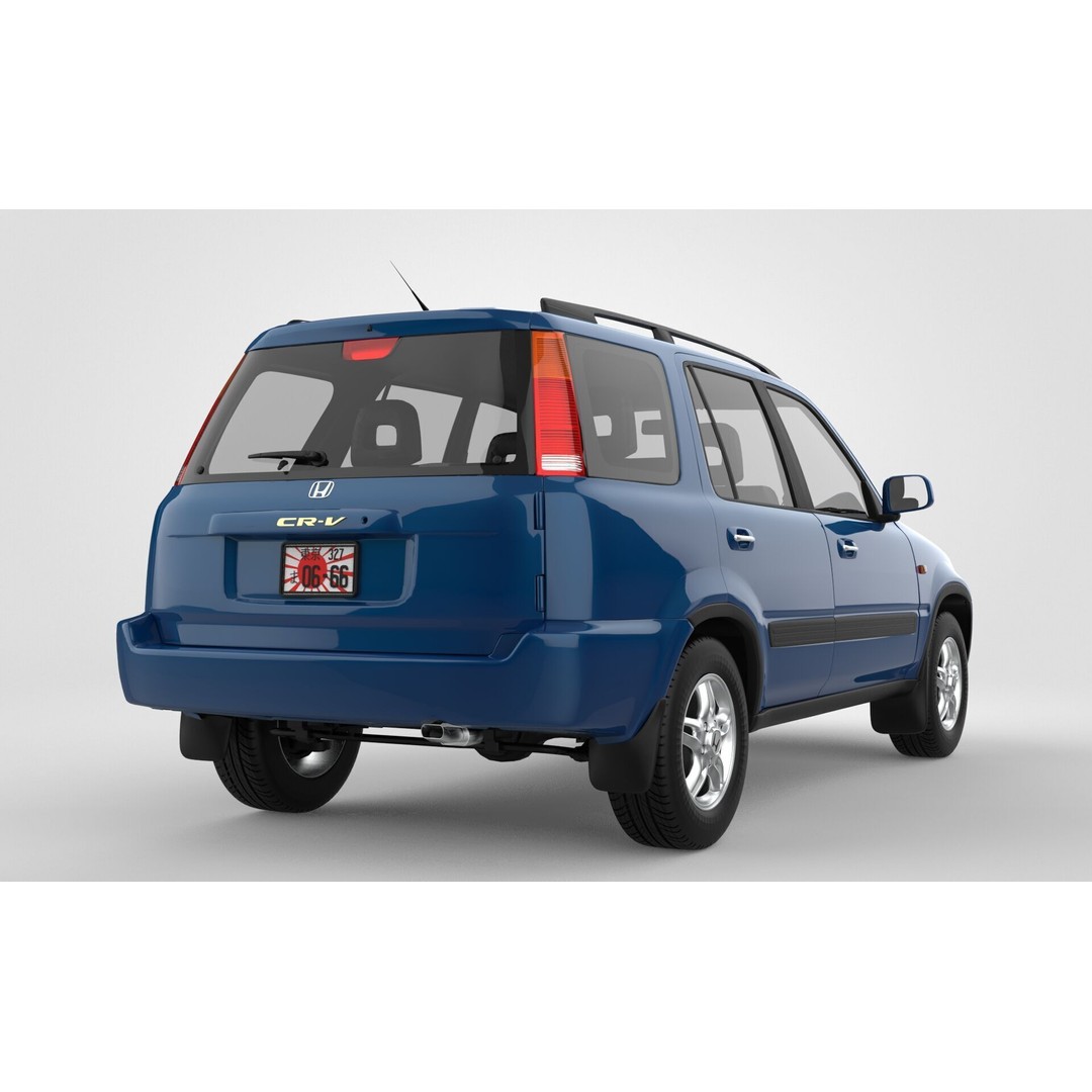Honda CR-V JDM 2001 3D Model – High Poly SUV Asset, FBX, OBJ - View 7