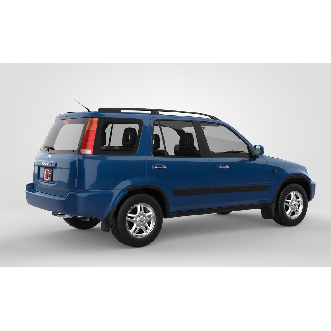 Honda CR-V JDM 2001 3D Model – High Poly SUV Asset, FBX, OBJ - View 8