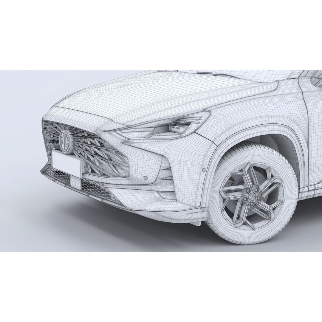 MG ONE 3D Model – Compact SUV, Rigged, Game-Ready, FBX, OBJ - View 12