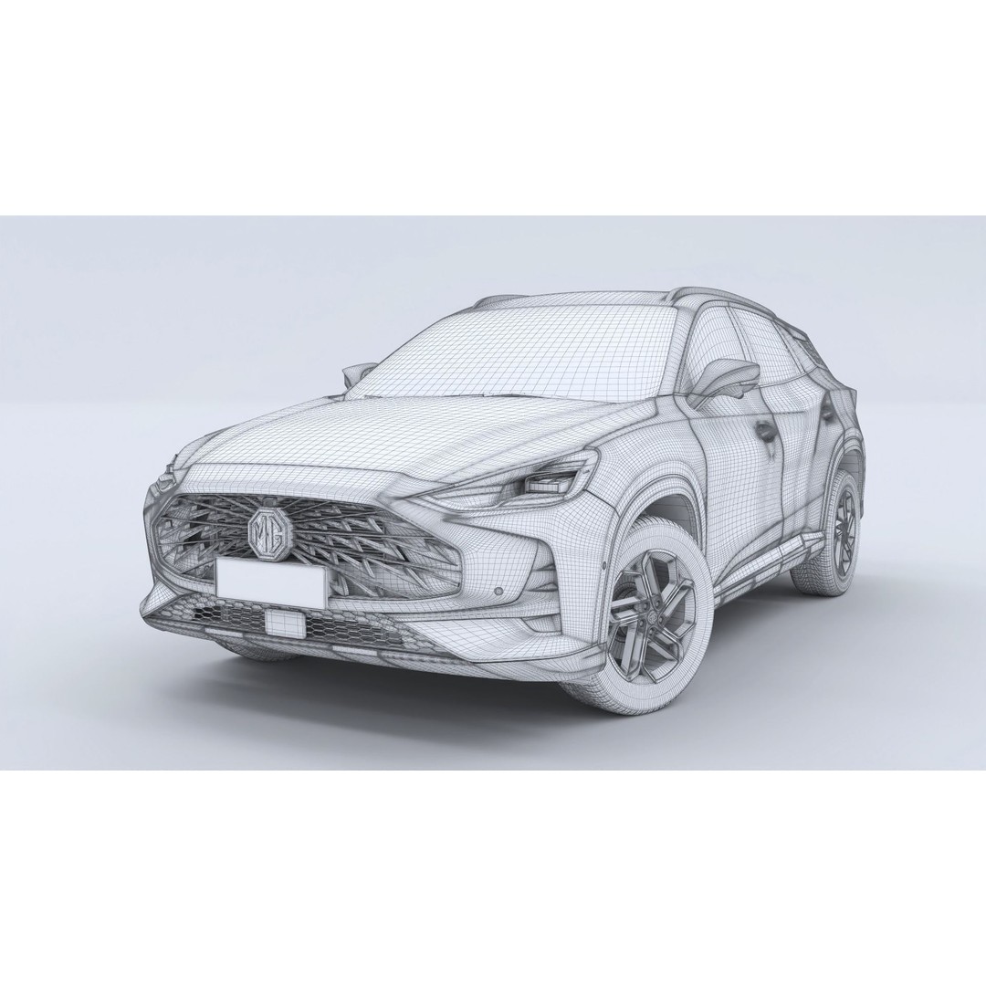 MG ONE 3D Model – Compact SUV, Rigged, Game-Ready, FBX, OBJ - View 13