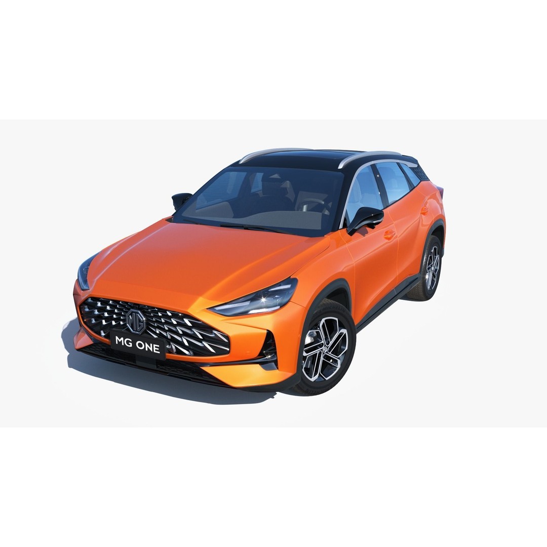 MG ONE 3D Model – Compact SUV, Rigged, Game-Ready, FBX, OBJ - View 3