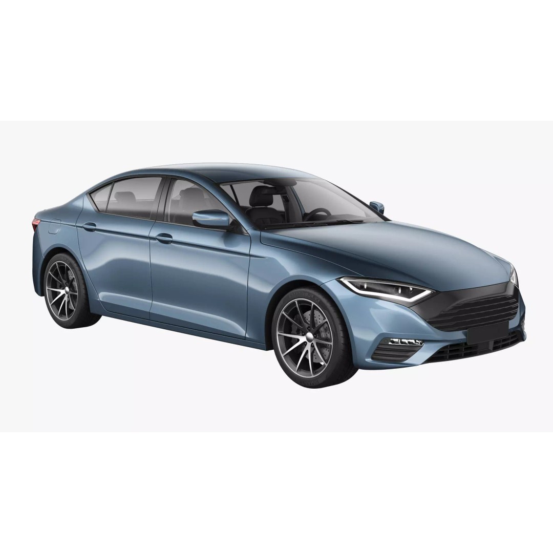 Generic Electric Car 3D Model – Subdivision Ready, FBX, Blender - View 2