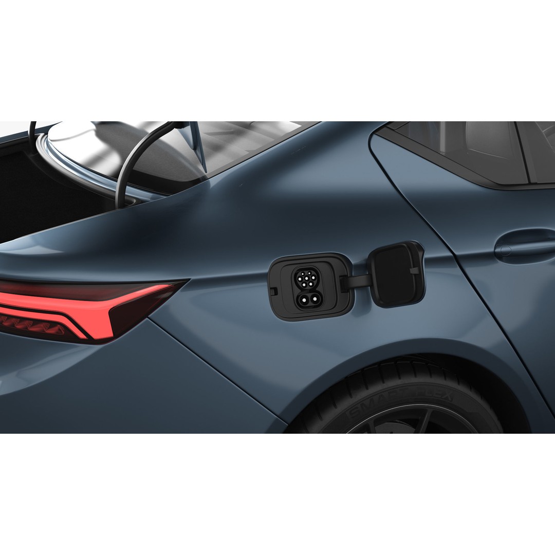 Generic Electric Car 3D Model – Subdivision Ready, FBX, Blender - View 21