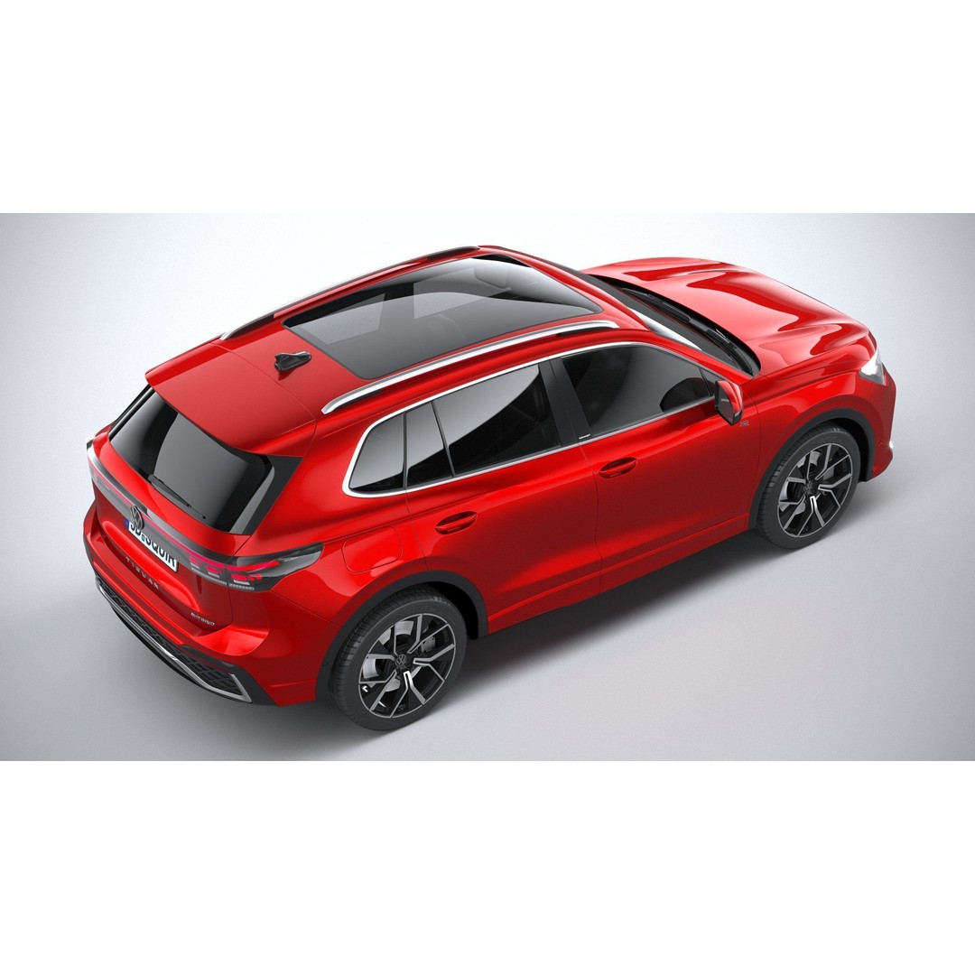 Volkswagen Tiguan R 2024 3D Model – High Poly SUV with VRAY and Corona Setups - View 12