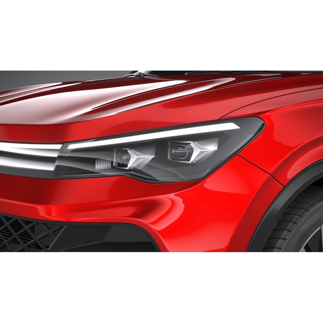 Volkswagen Tiguan R 2024 3D Model – High Poly SUV with VRAY and Corona Setups - View 16