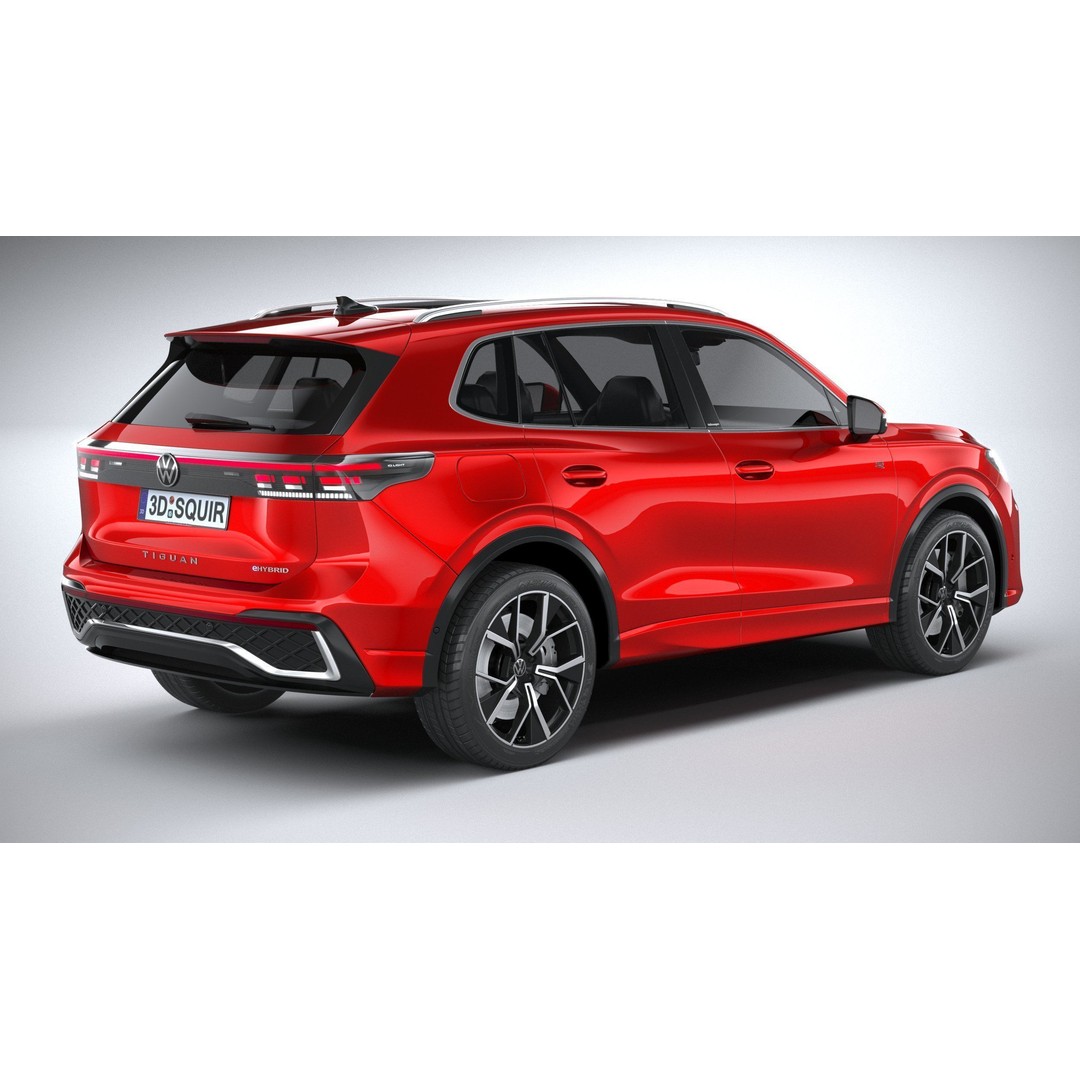 Volkswagen Tiguan R 2024 3D Model – High Poly SUV with VRAY and Corona Setups - View 19