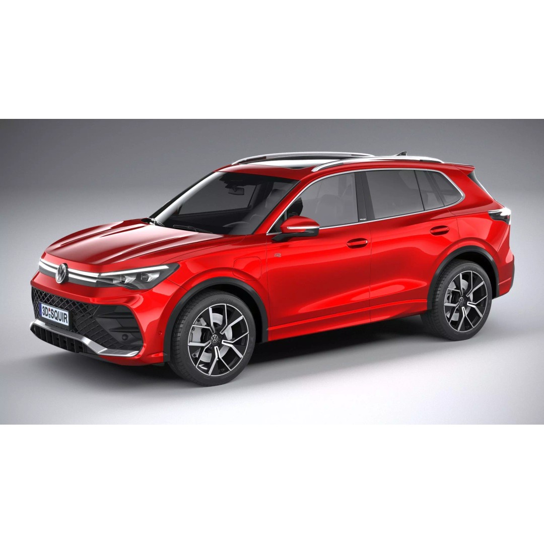 Volkswagen Tiguan R 2024 3D Model – High Poly SUV with VRAY and Corona Setups - View 2