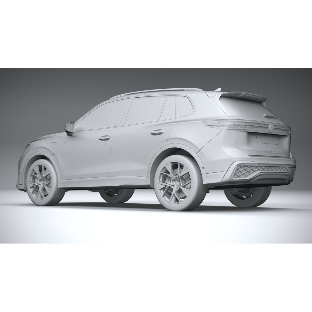 Volkswagen Tiguan R 2024 3D Model – High Poly SUV with VRAY and Corona Setups - View 23