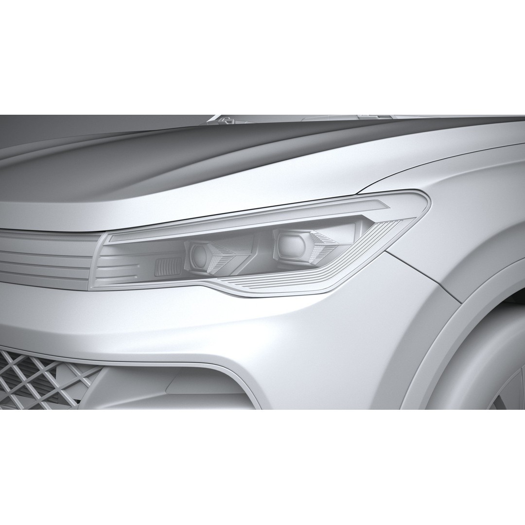 Volkswagen Tiguan R 2024 3D Model – High Poly SUV with VRAY and Corona Setups - View 25