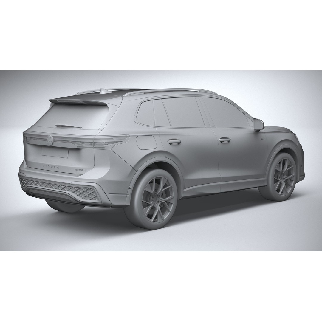 Volkswagen Tiguan R 2024 3D Model – High Poly SUV with VRAY and Corona Setups - View 27